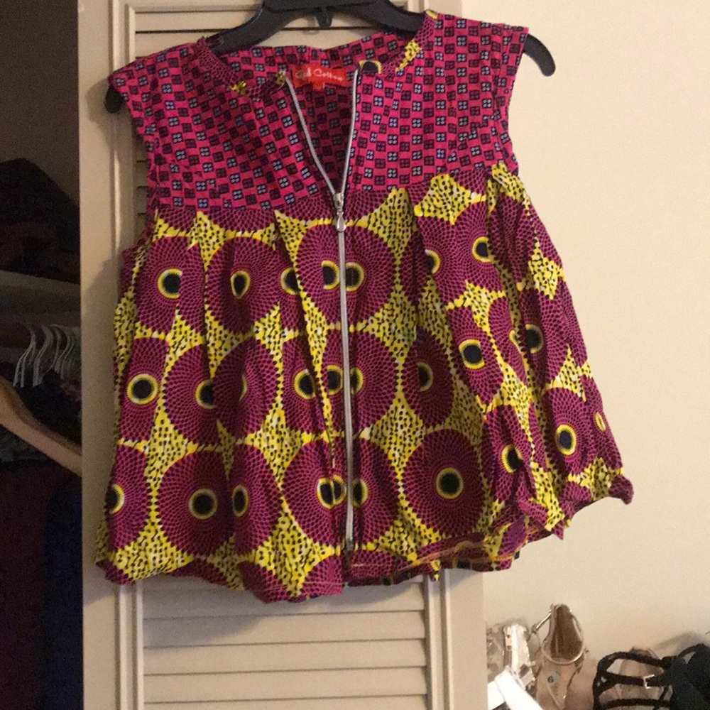 New colorful print blouse